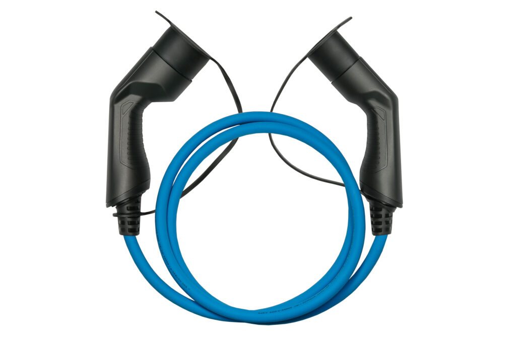 Blaues Typ 2 Ladekabel