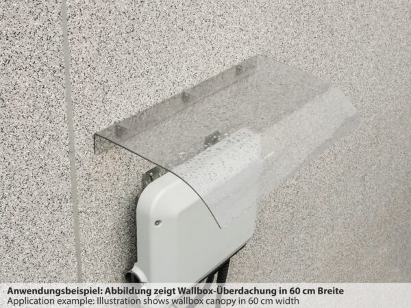 Wallbox-Überdachung Regenschutz Schutzdach